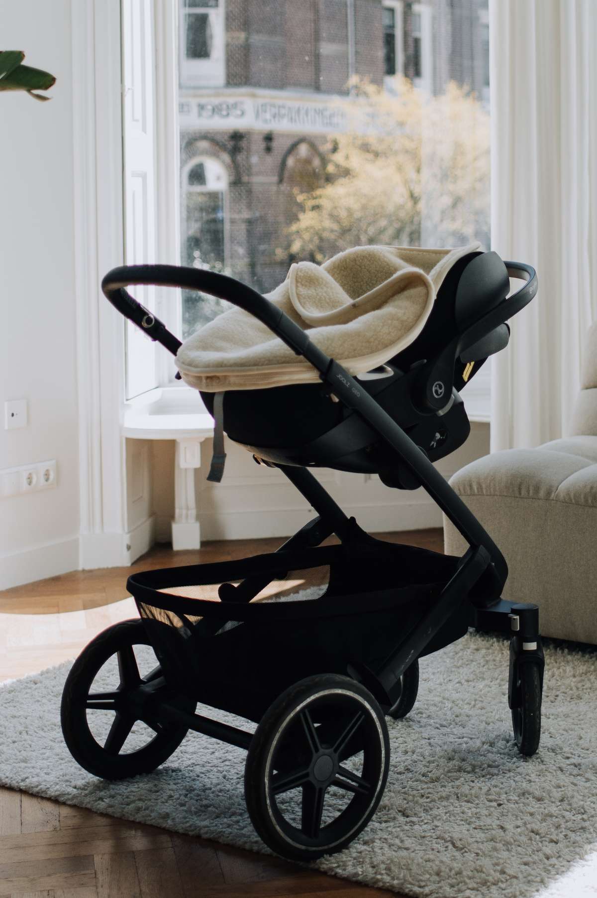 Baby voetenzak voor autostoel of maxi-cosi - Merinowol