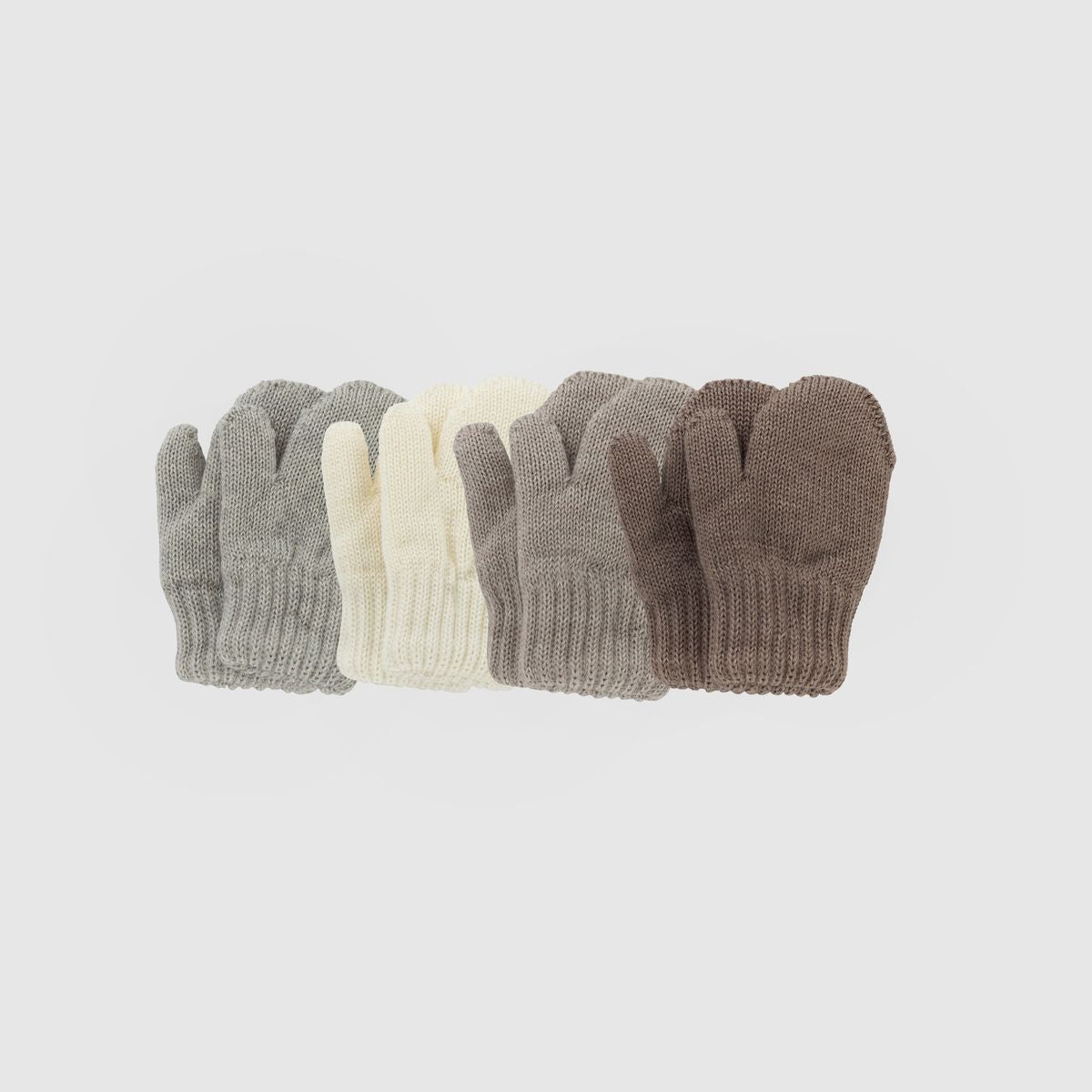 Merinowollen wantjes voor baby’s en peuters in neutrale kleuren – warme, ademende handschoentjes van Kico Label.