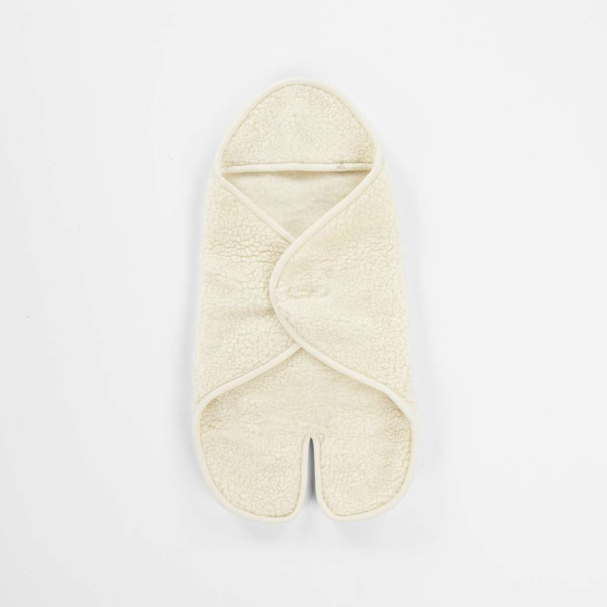 Baby wrap blanket with feet and hood - Merino wool