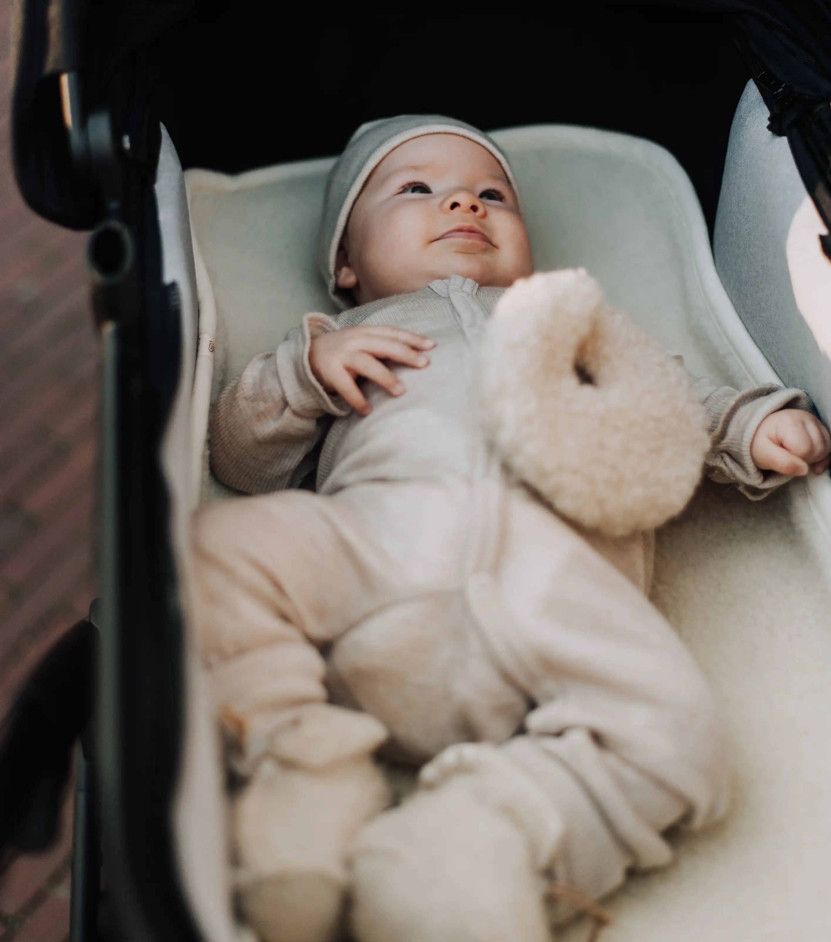 Onderlegger voor kinderwagen / reiswieg - Merinowol