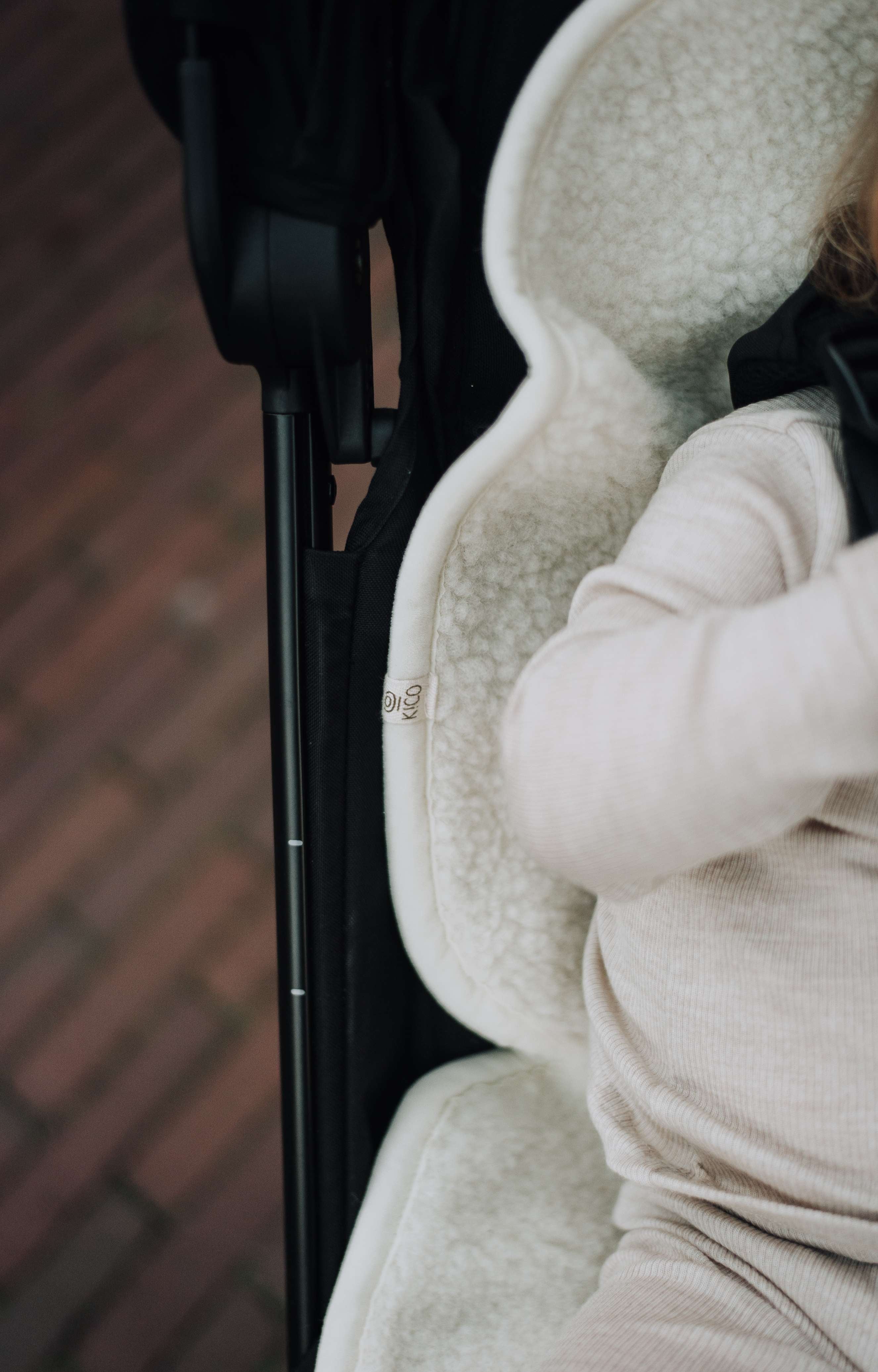 Stroller and car seat liner for baby carriage or maxi cosi - Merino wool