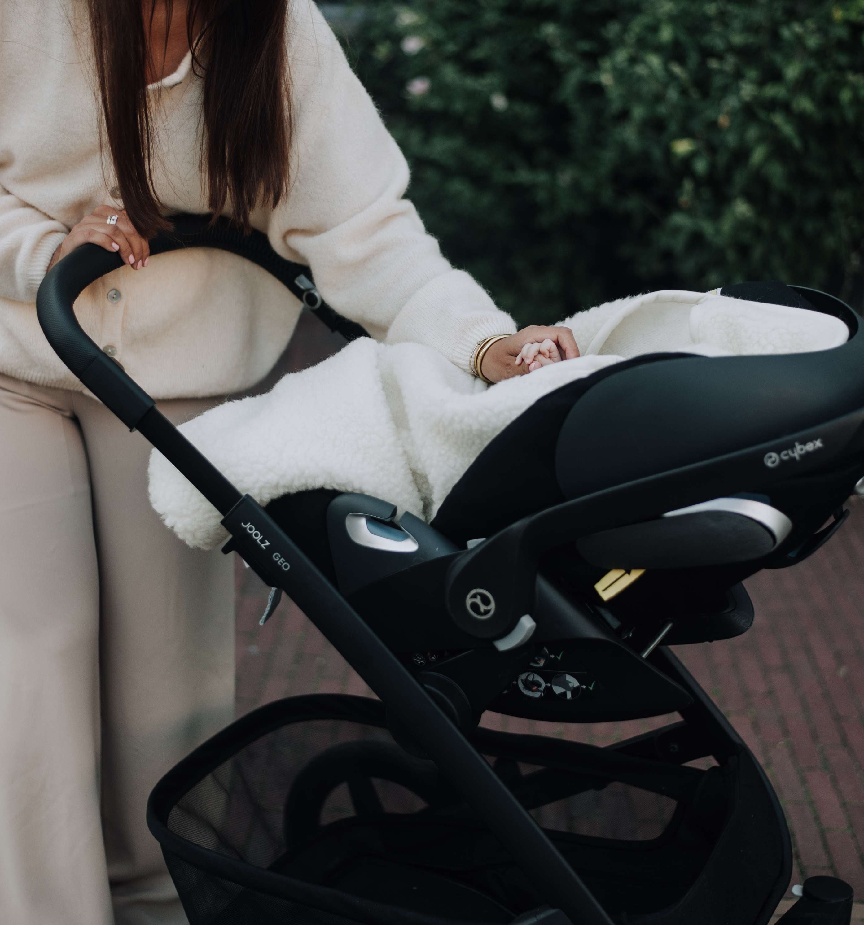 Wikkeldeken met maxi-cosi openingen