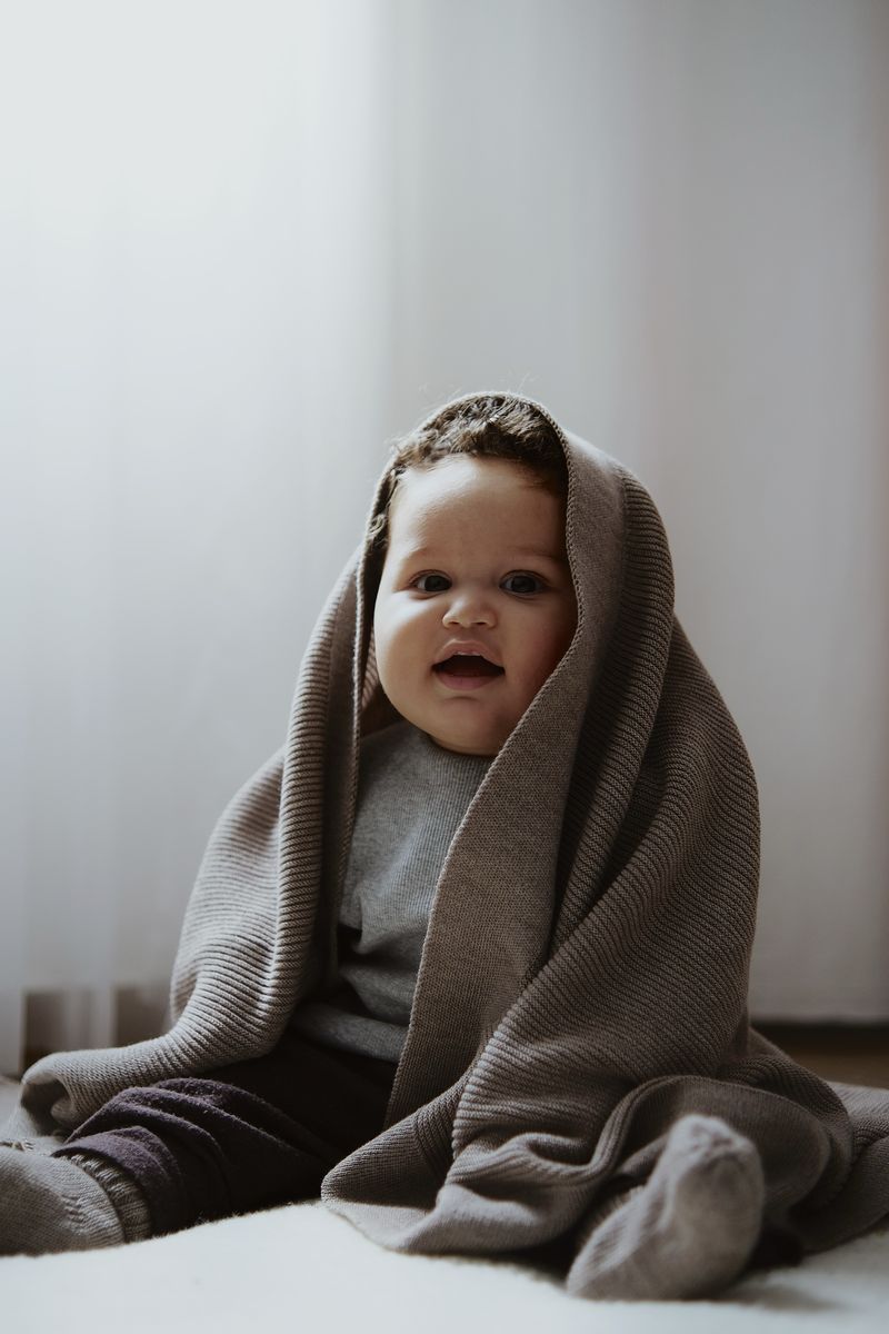 Merinowollen wiegdeken van Kico Label – zachte, ademende deken voor baby’s en peuters.